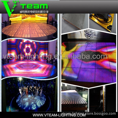 Vteam full color P10mm rental indoor wedding party led dance floor